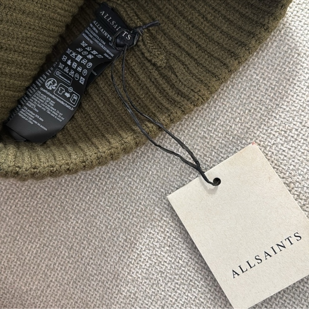 All Saints Ribbed Beanie - Picture 3 of 3